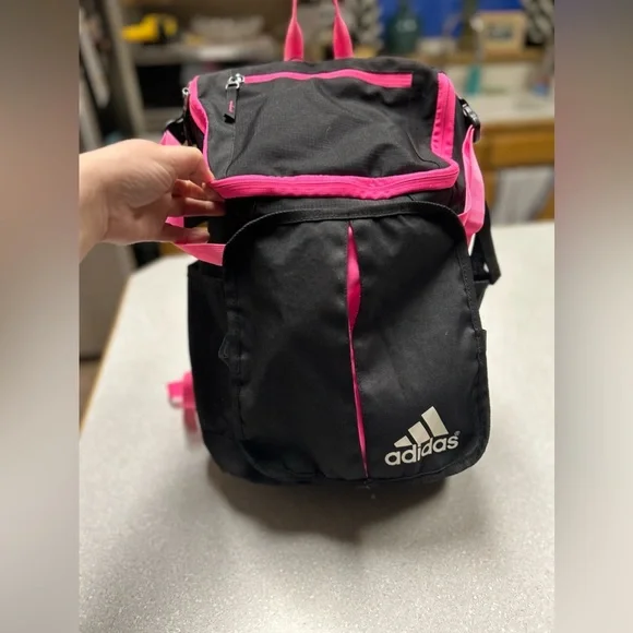 adidas | Bags | Adidas Womens Pink And Black Back Pack  display picture 3